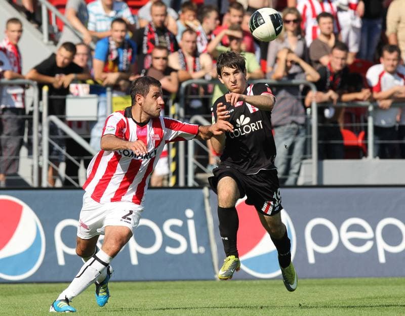 Football. T-Mobile Ekstraklasa. Cracovia Krakow - LKS Lodz. 11.09.2011