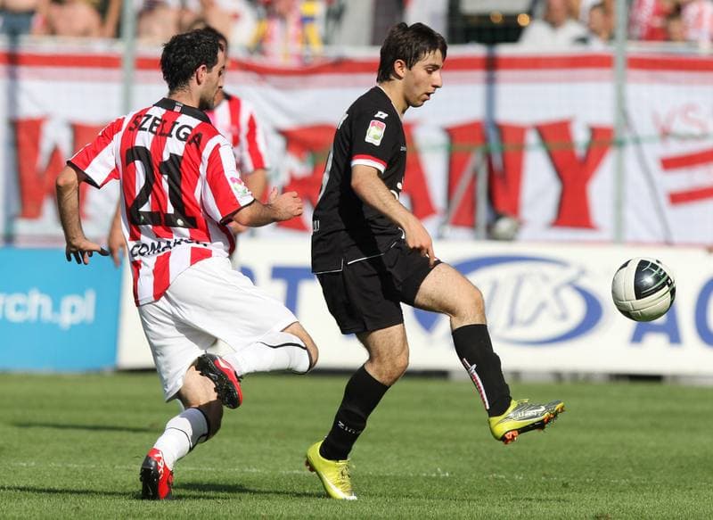 Football. T-Mobile Ekstraklasa. Cracovia Krakow - LKS Lodz. 11.09.2011
