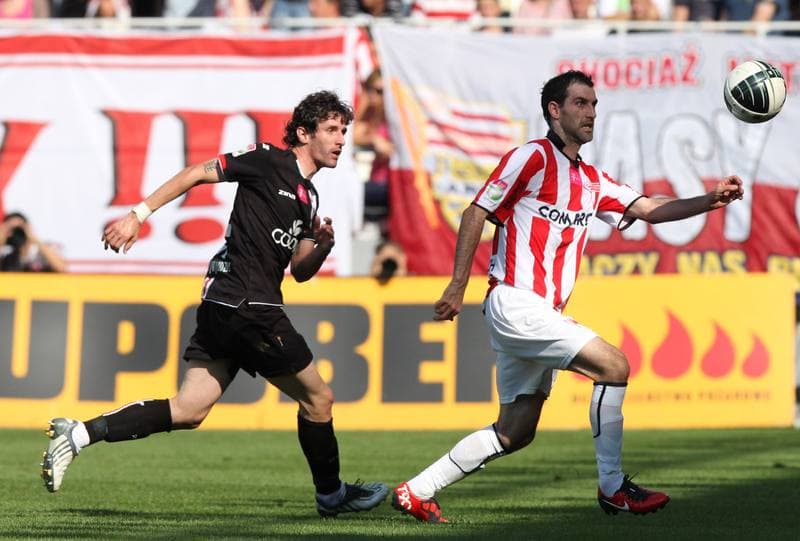 Football. T-Mobile Ekstraklasa. Cracovia Krakow - LKS Lodz. 11.09.2011