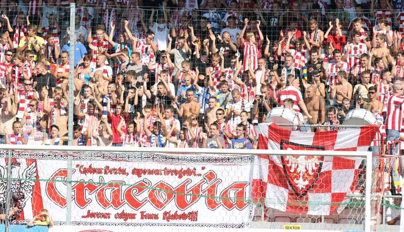 Football. T-Mobile Ekstraklasa. Cracovia Krakow - LKS Lodz. 11.09.2011