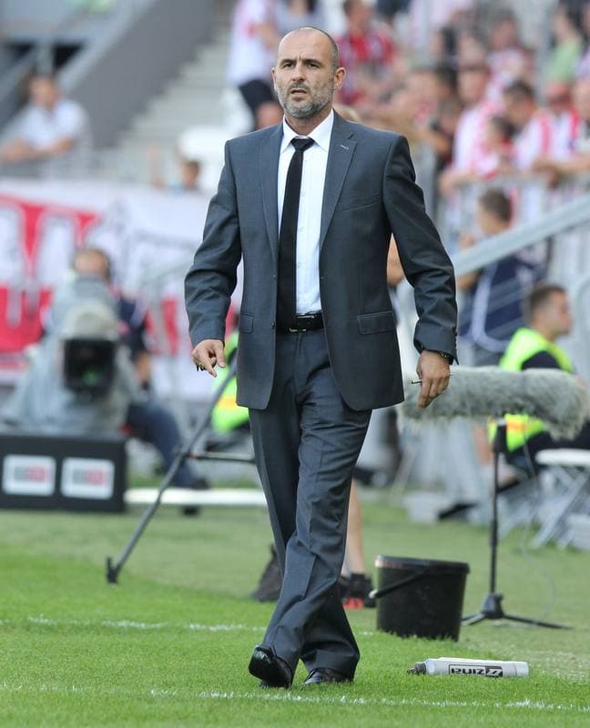 Football. T-Mobile Ekstraklasa. Cracovia Krakow - LKS Lodz. 11.09.2011