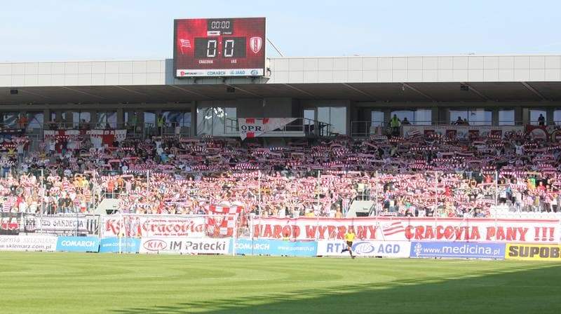 Football. T-Mobile Ekstraklasa. Cracovia Krakow - LKS Lodz. 11.09.2011