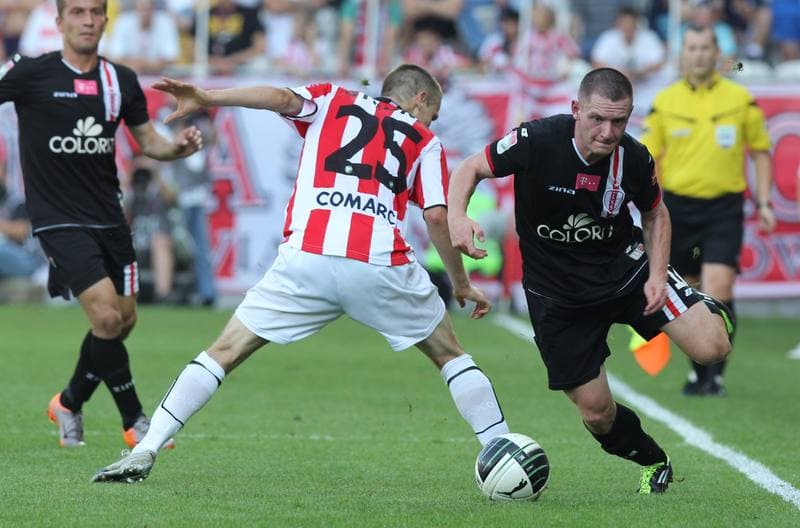 Football. T-Mobile Ekstraklasa. Cracovia Krakow - LKS Lodz. 11.09.2011