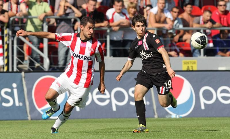 Football. T-Mobile Ekstraklasa. Cracovia Krakow - LKS Lodz. 11.09.2011