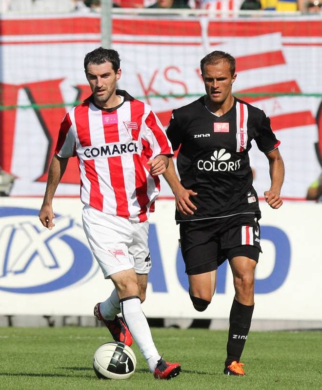Football. T-Mobile Ekstraklasa. Cracovia Krakow - LKS Lodz. 11.09.2011