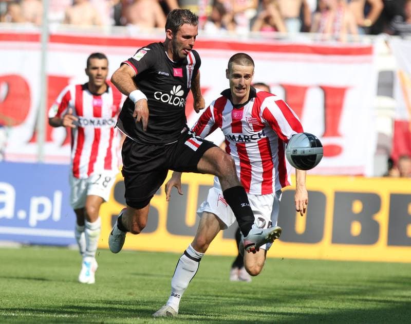 Football. T-Mobile Ekstraklasa. Cracovia Krakow - LKS Lodz. 11.09.2011