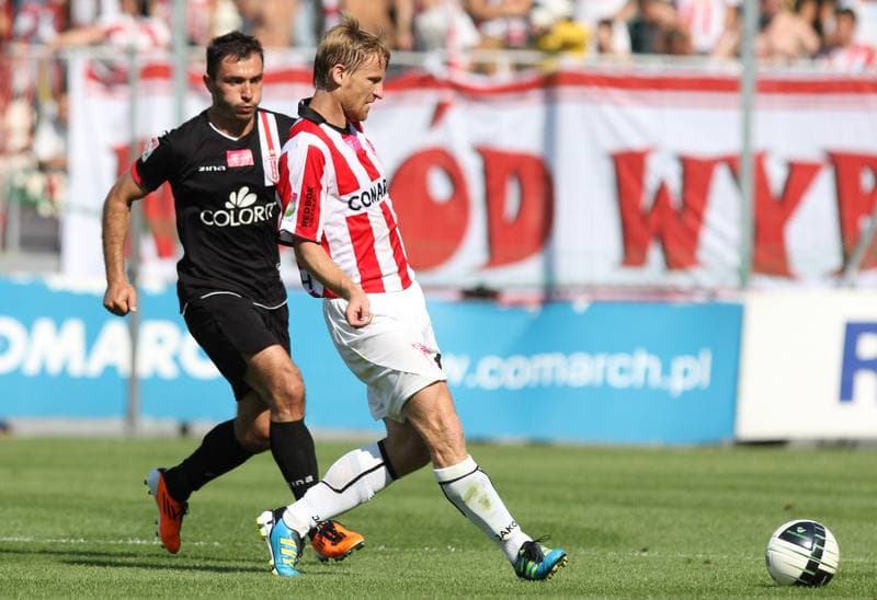 Football. T-Mobile Ekstraklasa. Cracovia Krakow - LKS Lodz. 11.09.2011