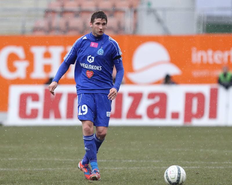 Football. T-mobile Ekstraklasa. Zaglebie Lubin - Ruch Chorzow. 01.04.2013