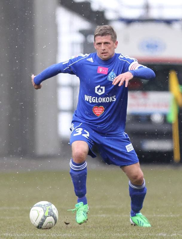 Football. T-mobile Ekstraklasa. Zaglebie Lubin - Ruch Chorzow. 01.04.2013