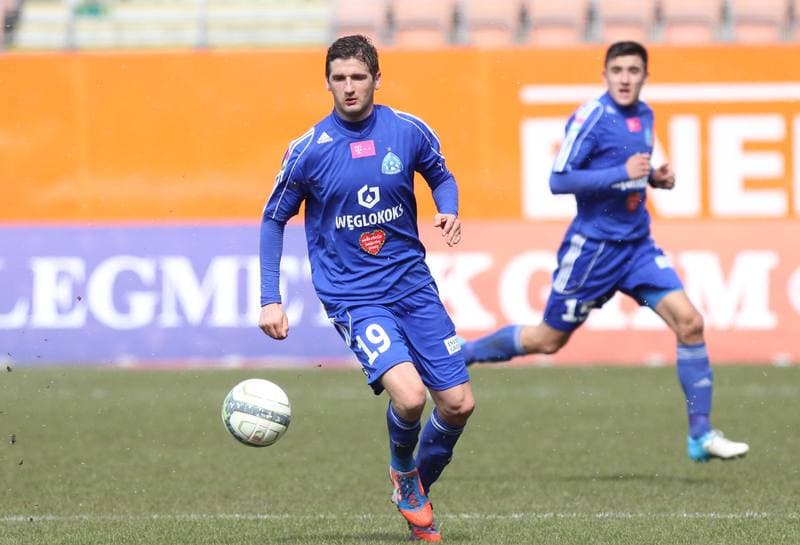 Football. T-mobile Ekstraklasa. Zaglebie Lubin - Ruch Chorzow. 01.04.2013