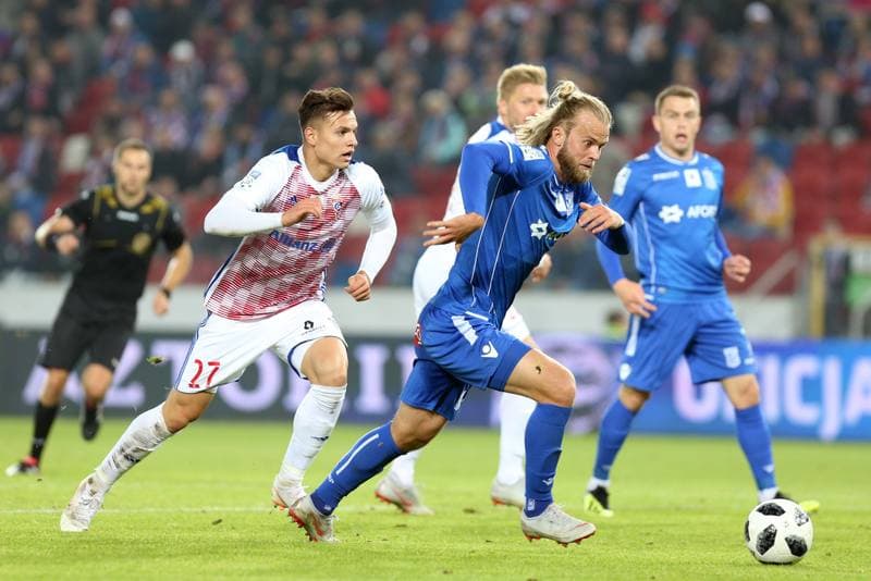 Football. Lotto Ekstraklasa. Gornik Zabrze - Lech Poznan. 05.10.2018