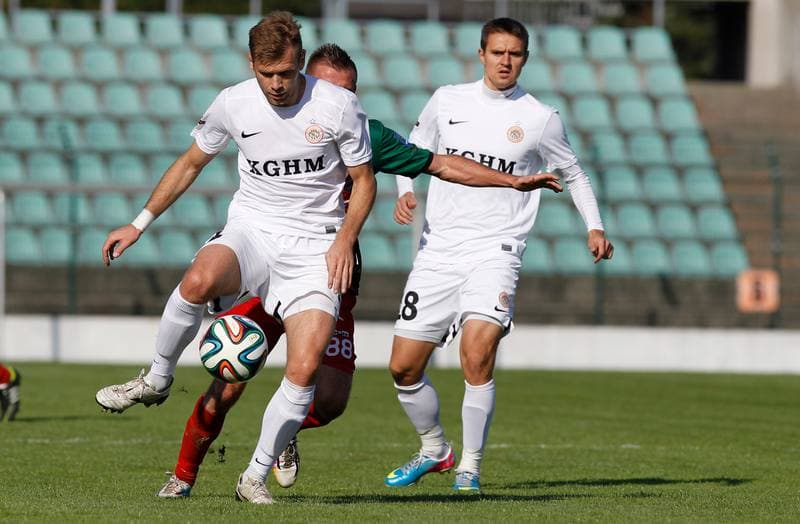 Football. I Liga. GKS Tychy - Zaglebie Lubin. 19.10.2014
