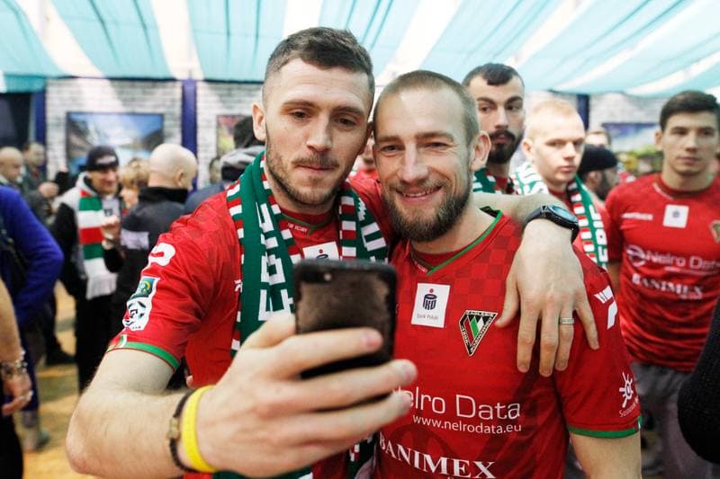 Football. Zaglebie Sosnowiec. Team Presentation. 03.02.2019