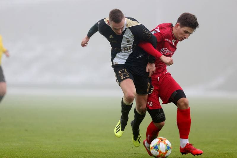 Football. Sparing. Zaglebie Sosnowiec - LKS Lodz. 03.02.2019