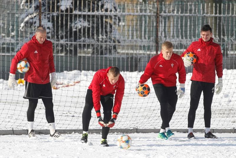 Football. Gornik Zabrze. Training. 05.02.2019