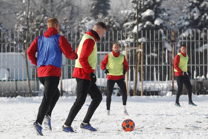 Football. Gornik Zabrze. Training. 05.02.2019
