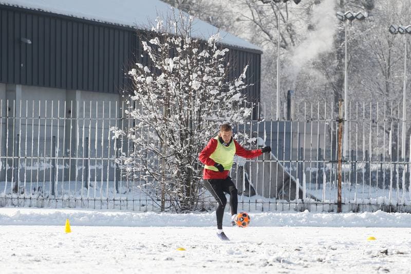 Football. Gornik Zabrze. Training. 05.02.2019