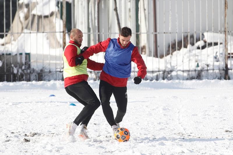 Football. Gornik Zabrze. Training. 05.02.2019