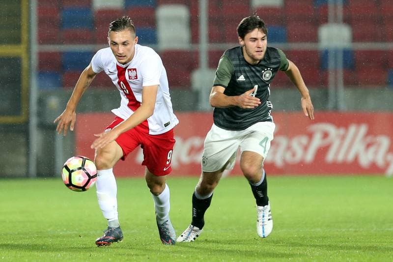 Football. U19 European Championship Qualifiers. Poland - Germany. 10.10.2017
