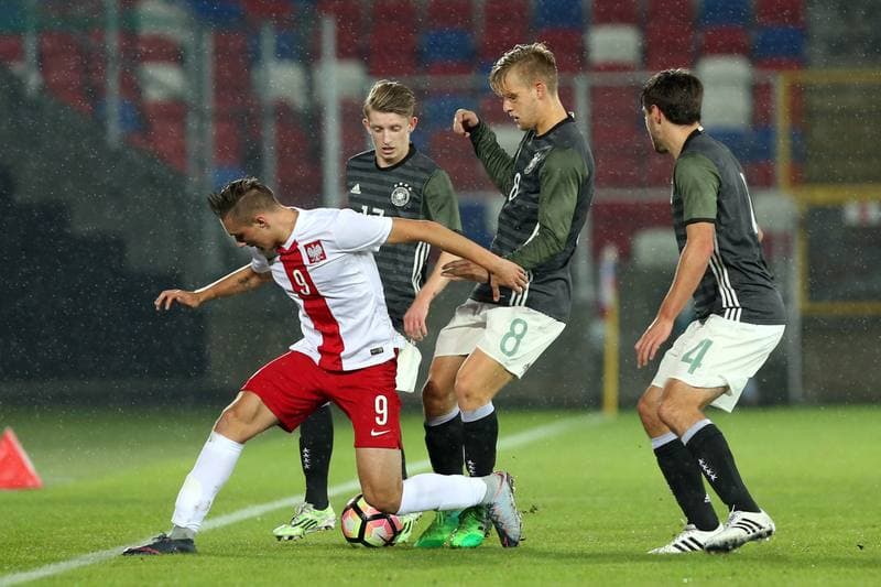Football. U19 European Championship Qualifiers. Poland - Germany. 10.10.2017