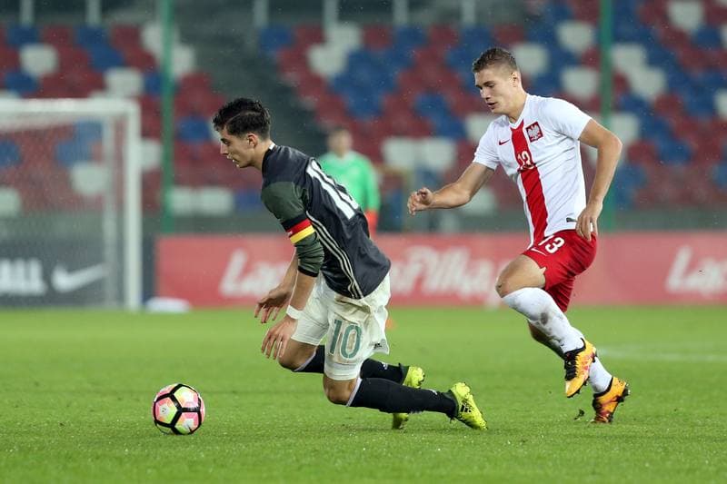 Football. U19 European Championship Qualifiers. Poland - Germany. 10.10.2017