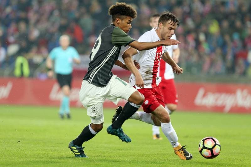 Football. U19 European Championship Qualifiers. Poland - Germany. 10.10.2017