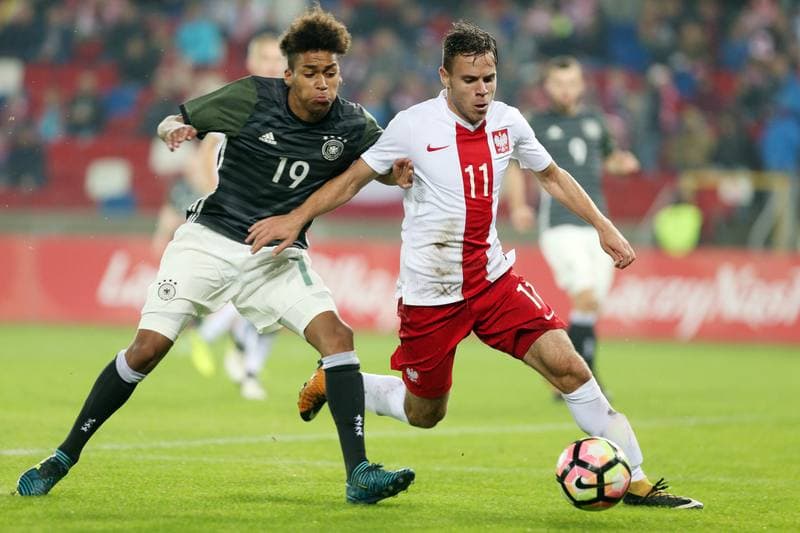 Football. U19 European Championship Qualifiers. Poland - Germany. 10.10.2017