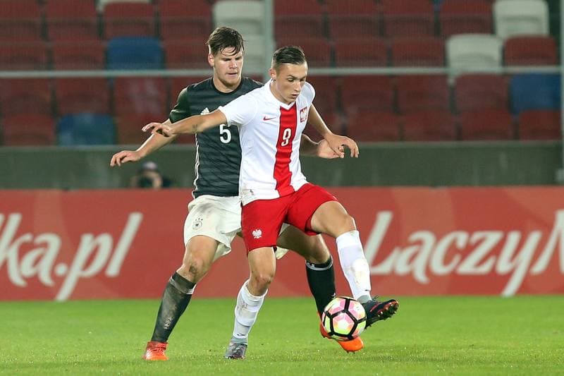 Football. U19 European Championship Qualifiers. Poland - Germany. 10.10.2017