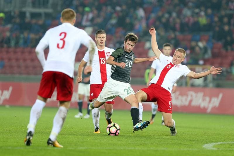 Football. U19 European Championship Qualifiers. Poland - Germany. 10.10.2017