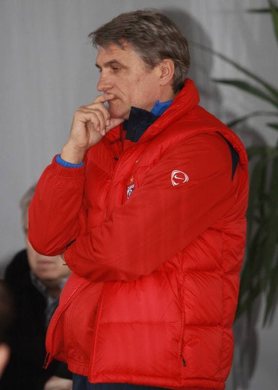 Football. Gornik Zabrze. Training. 07.01.2010