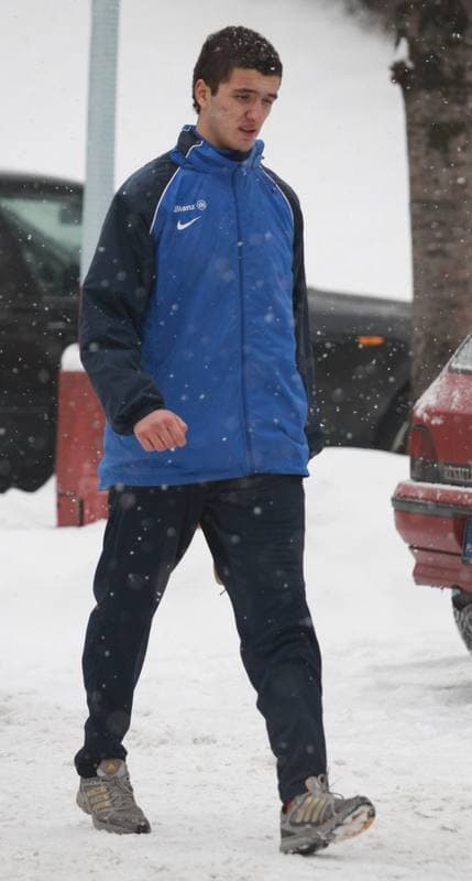 Football. Gornik Zabrze. Training. 07.01.2010