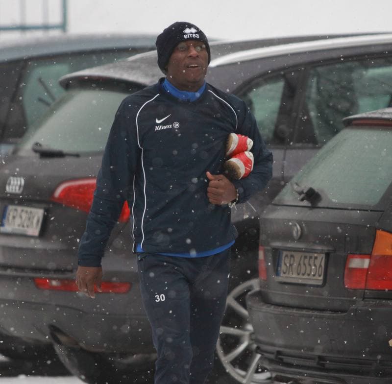 Football. Gornik Zabrze. Training. 07.01.2010