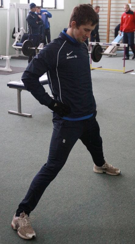 Football. Gornik Zabrze. Training. 07.01.2010