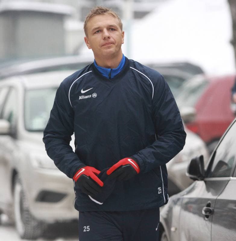 Football. Gornik Zabrze. Training. 07.01.2010