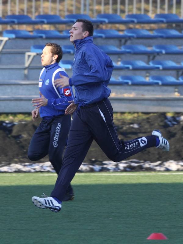 Football. Ruch Chorzow. Training. 10.01.2011