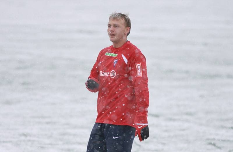 Football. Sparing. Gornik Zabrze - Gornik Zabrze juniorzy. 20.01.2009
