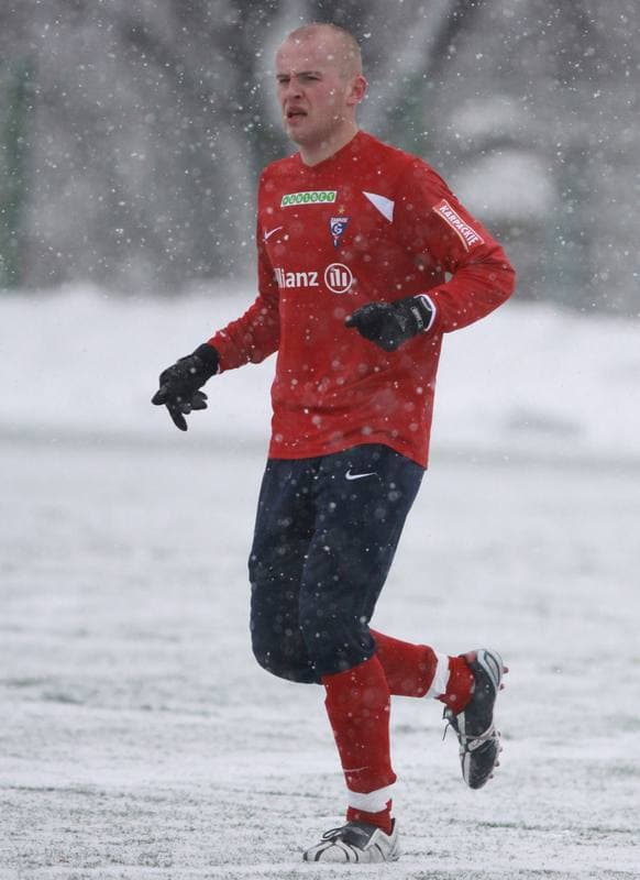Football. Sparing. Gornik Zabrze - Gornik Zabrze juniorzy. 20.01.2009