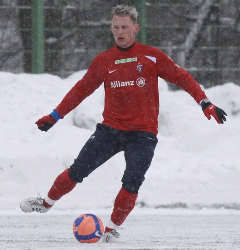 Football. Sparing. Gornik Zabrze - Gornik Zabrze juniorzy. 20.01.2009