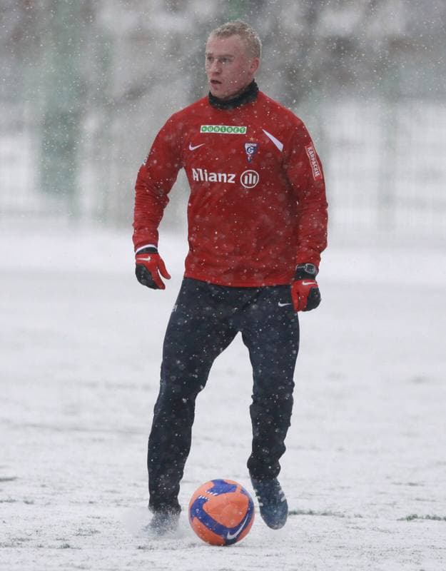 Football. Sparing. Gornik Zabrze - Gornik Zabrze juniorzy. 20.01.2009
