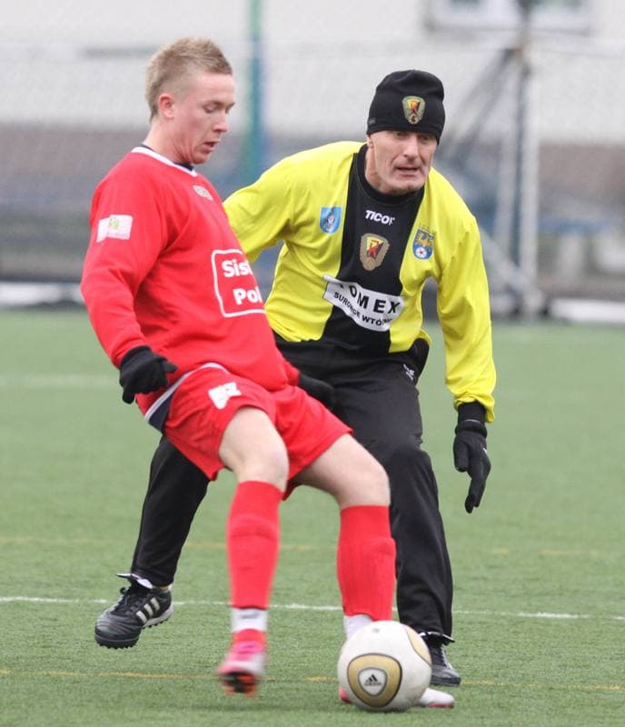 Football. Sparing. Ruch Radzionkow - BKS Stal Bielsko-Biala. 05.02.2011