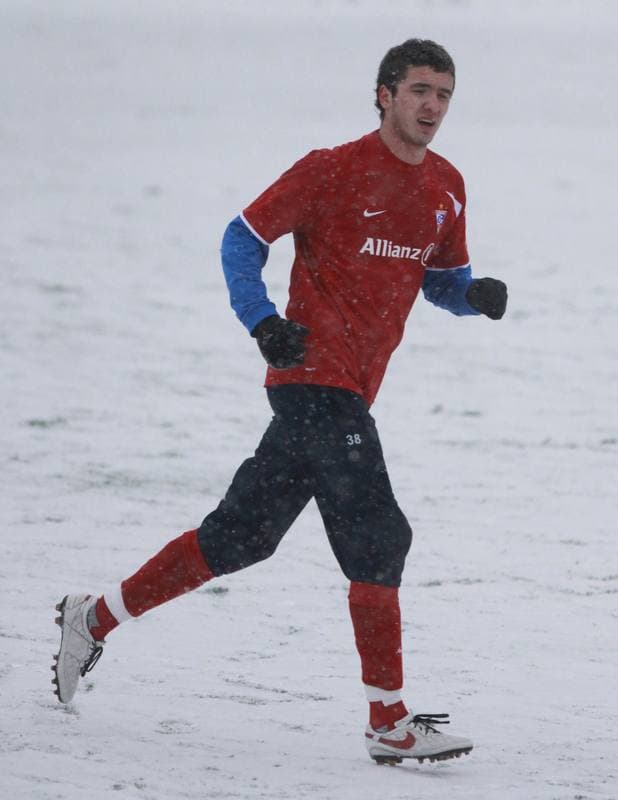 Football. Sparing. Gornik Zabrze - Gornik Zabrze juniorzy. 20.01.2009