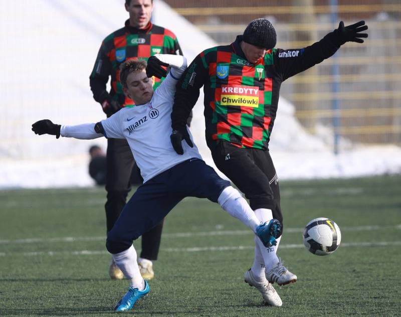 Football. Sparing. GKS Tychy - Gornik Zabrze. 23.01.2010
