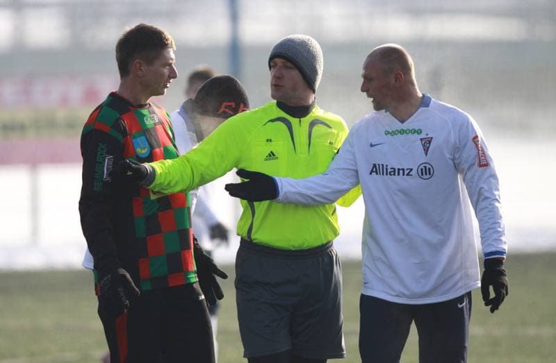 Football. Sparing. GKS Tychy - Gornik Zabrze. 23.01.2010