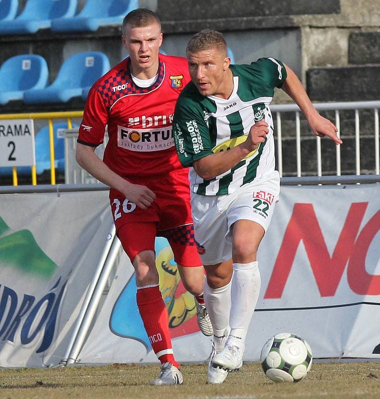 Football. I liga. Odra Wodzislaw Slaski - Warta Poznan. 12.03.2011