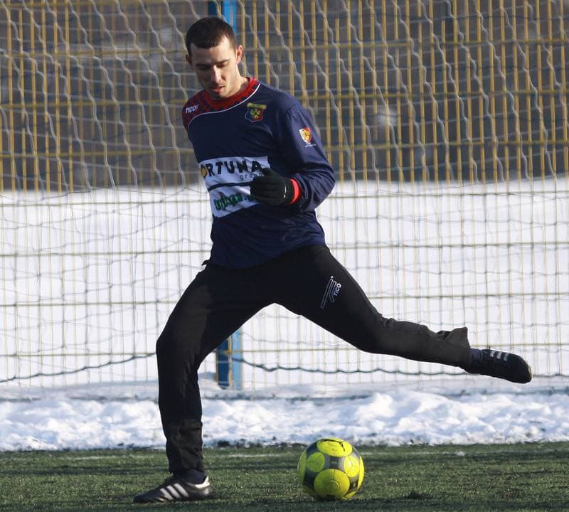 Football. Sparing. Gornik Zabrze - Odra Wodzislaw. 23.01.2010