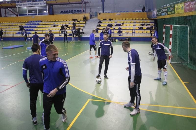 Football. Ruch Chorzow. Training. 05.01.2015