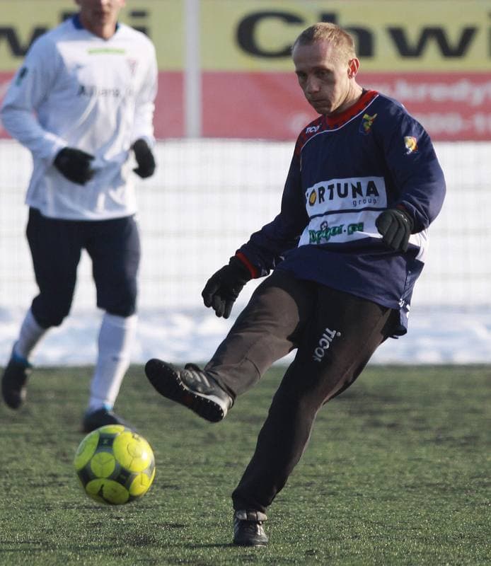 Football. Sparing. Gornik Zabrze - Odra Wodzislaw. 23.01.2010