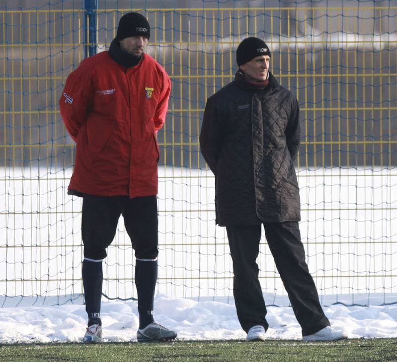 Football. Sparing. Gornik Zabrze - Odra Wodzislaw. 23.01.2010