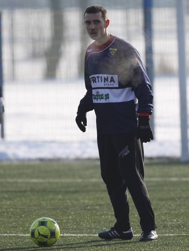 Football. Sparing. Gornik Zabrze - Odra Wodzislaw. 23.01.2010