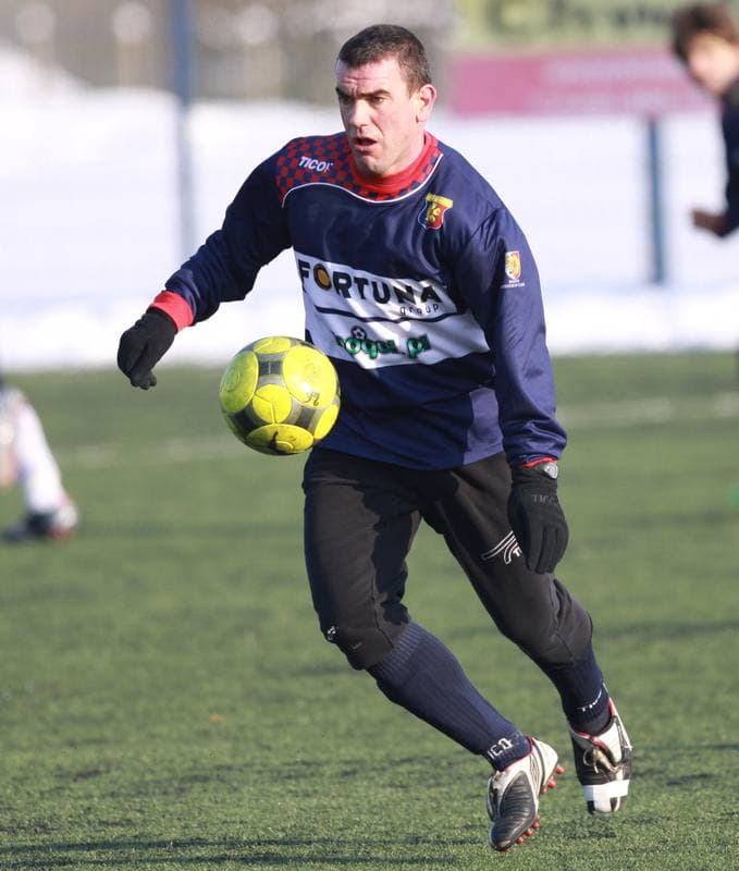 Football. Sparing. Gornik Zabrze - Odra Wodzislaw. 23.01.2010